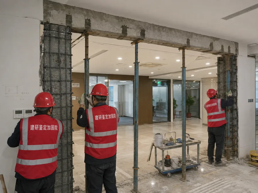 商业综合体改造前如何开展结构安全评估?|商业空间改造门洞结构加固