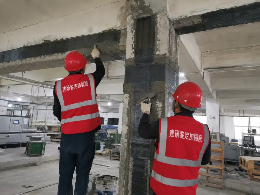 大跨度建筑梁柱节点加固