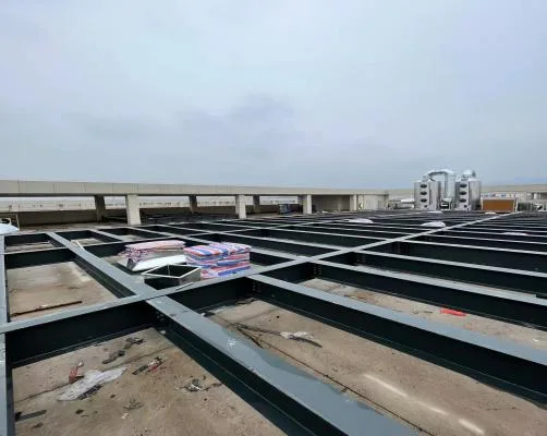 标准厂房及配套设施建设项目一期厂房屋面加固工程现场实景6
